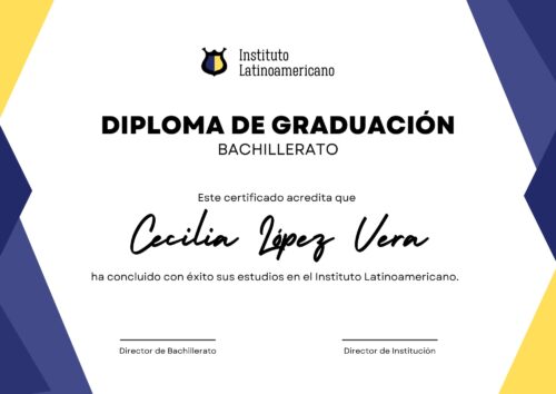 Diploma o Certificado de Estudios para Graduacion