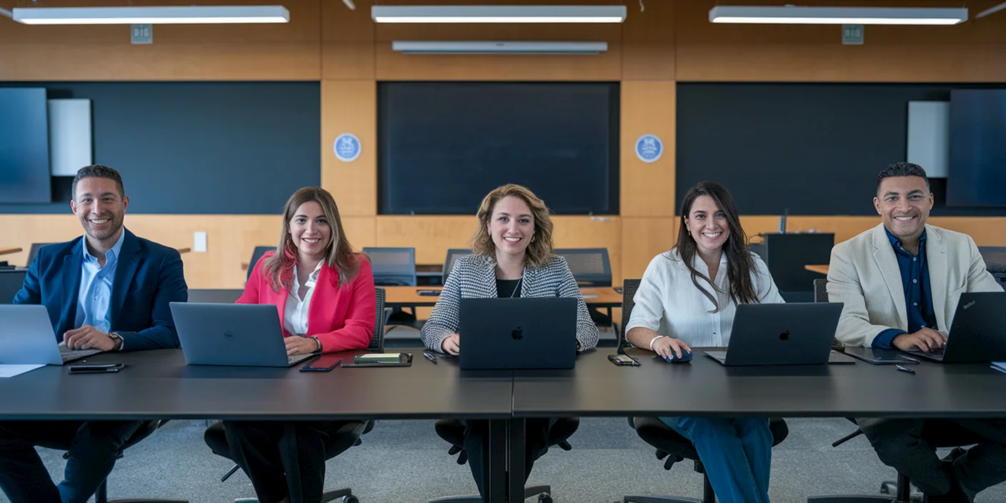 profesores discutiendo plataforma de generacion de diplomas zerti